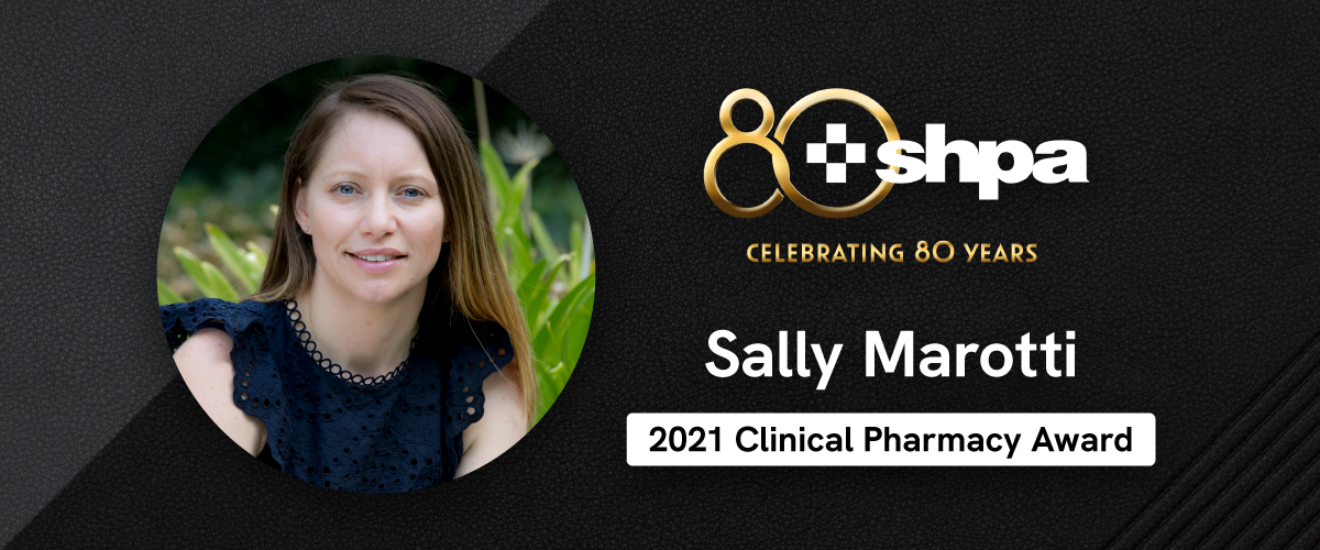 Sally Marotti receives 2021 Australian Clinical Pharmacy Award
